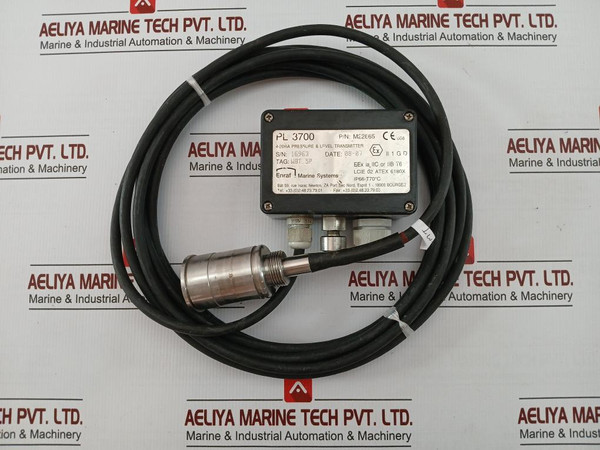 Enraf Marine Systems Pressure & Level Transmitter 5M Cable M22865 Pl 3700