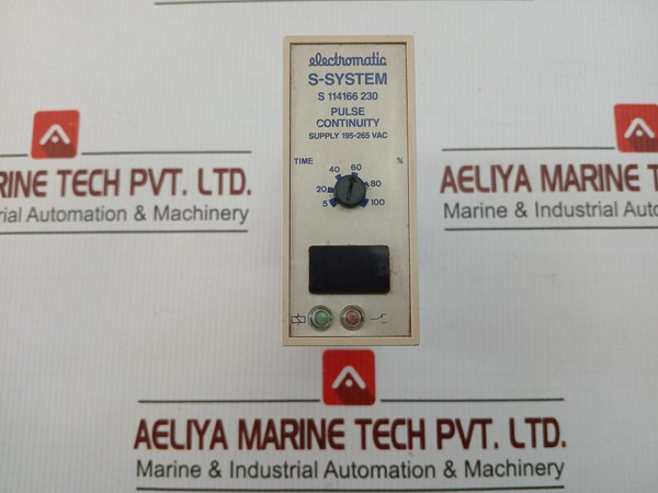 Electromatic Pulse Continuity Timer 195-265 Vac Part No. S 114166 230