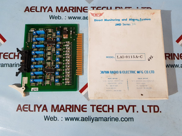 Jrcs Lai-0115A-c Direct Monitoring And Alarm System, Jmd Series