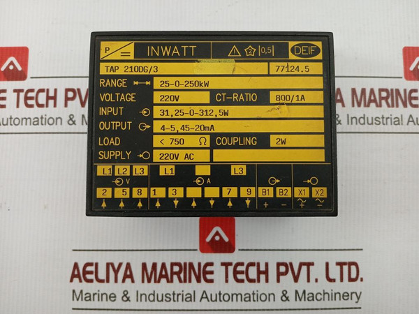 Watt Transducer 220V Ac Deif Tap 210Dg/3