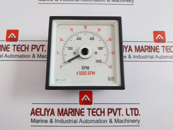 Deif Analog Rpm Panel Meter 0-40 X1000