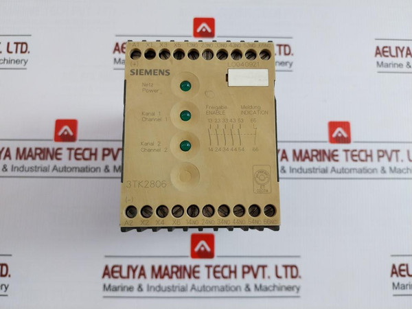 3Tk2806-0Bb4 Monitoring And Safety Relay 300V Siemens