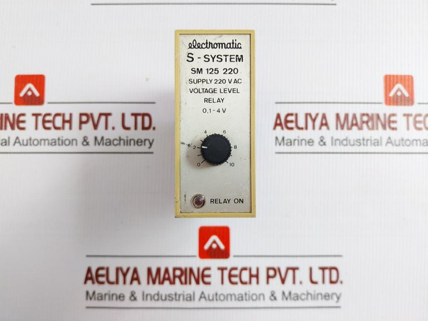 Electromatic 220Vac Voltage Level Relay Sm 125 220