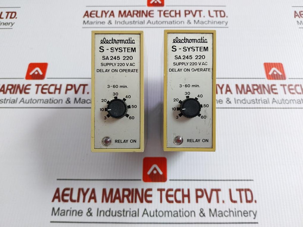 Sa 245 220 Delay On Operate Time Relay 220Vac Electromatic
