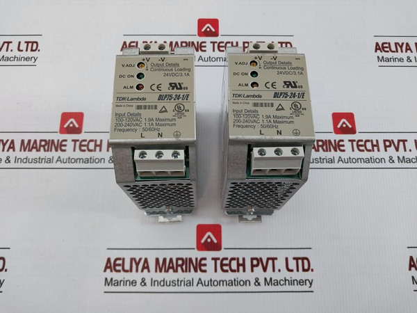 Tdk-lambda 24Vdc 50/60Hz Power Supply Dlp75-24-1/E