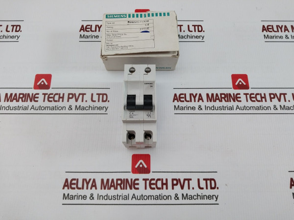 Miniature Circuit Breaker 240/415V Siemens 5Sq22107Ya06
