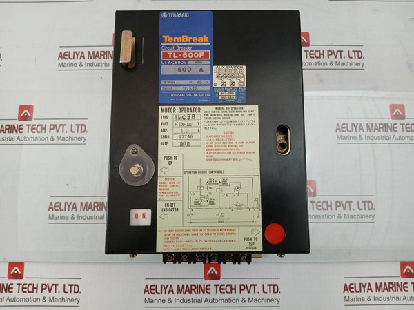 Terasaki Electric Ac 380V-440V 60Hz Circuit Breaker Tl-600F