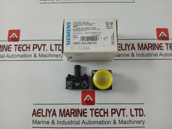 Plastic Round Complete Unit Combination 230V By Siemens 3Sb3 252-6Ba30 22Mm