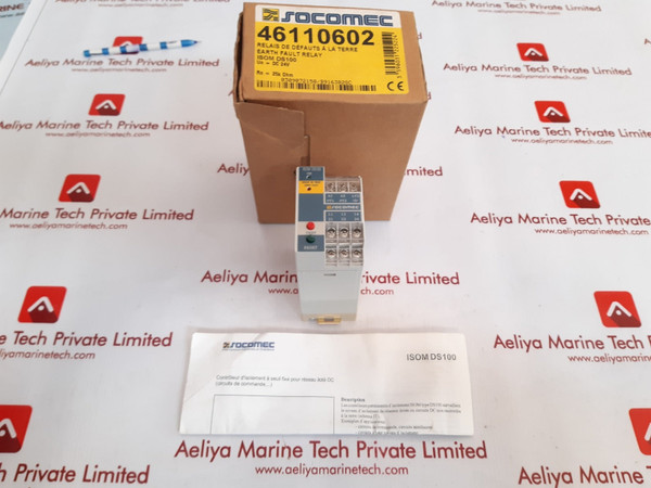 Socomec Isom Ds100 Earth Fault Relay 46110602