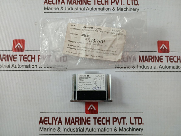 Schaefer Push-button Switch Module 24 Vdc 075650 Part No. Et28