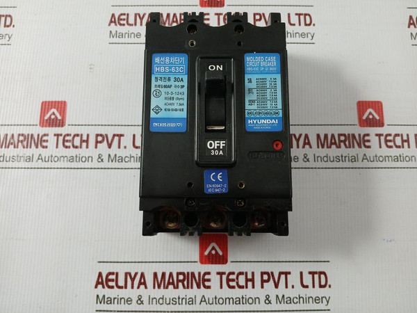 Hbs-63C 3P Molded Case Circuit Breaker 660V By Hyundai