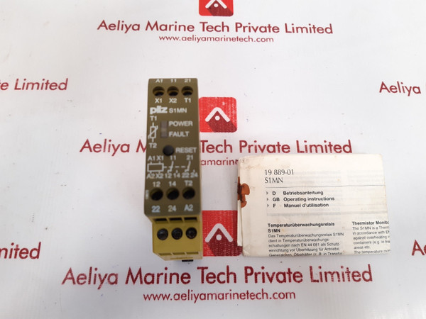 Pilz S1Mn Thermistor Monitoring Relay 110 Vac