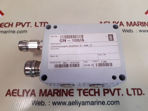 Kongsberg gn-100/a connection box thermocouple amplifier 001-072192