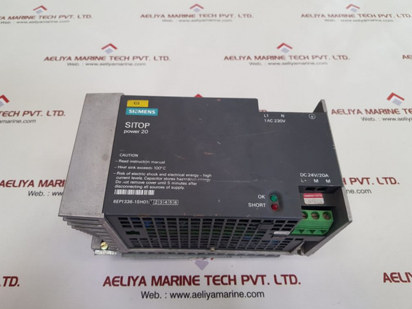 Siemens 6Ep1336-1Sh01 Power Supply