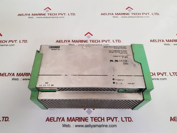 Phoenix Contact Quint-ps-3X400Ac/24Dc/20/F Power Supply 2939386
