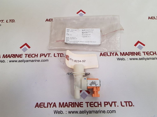 Electrolux 471823452 single cold water inlet solenoid valveÂ 