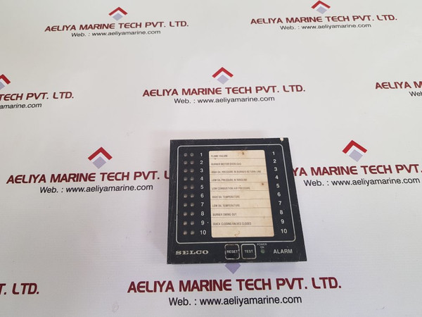 Selco m1000 alarm annunciator unit m1000-24-10b