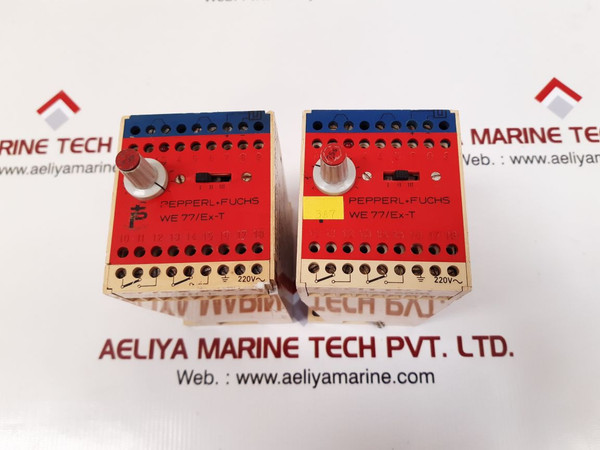 Pepperl+fuchs we77/ex-t safety switch amplifier