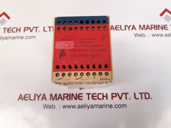 Pepperl+Fuchs We 77/Ex1-2U Isolated Switch Amplifier Relay 250V/4A/500Va