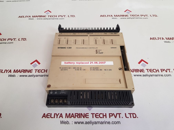 Omron sysmac c20 programmable controller c20-cpu74-e 0369 I 3g2c7-cpu74-e