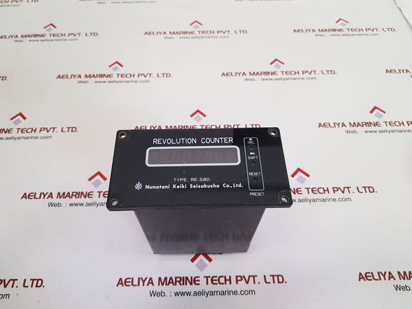 Nunotani re-s8d electric propeller shaft revolution indicator