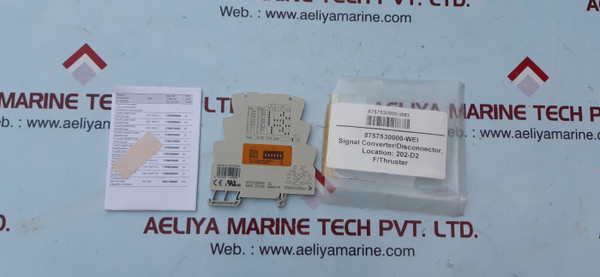 Weidmuller 8757530000 Signal Converter/Disconnector - Made In Germany