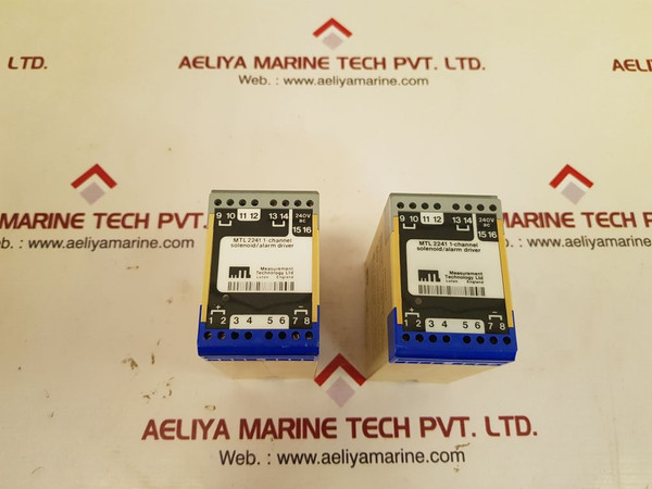 Measurement technology mtl2241 1-channel solenoid/alarm driver used