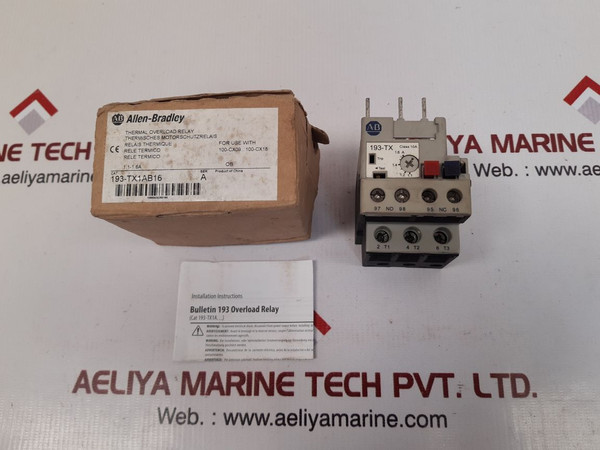 Allen-bradley 193-tx1Ab16 Ser A Thermal Overload Relay 690V 50/60 Hz