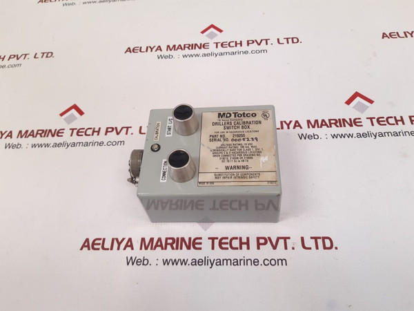 Md Totco 219255 Drillers Calibration Switch Box 10 Vdc Rev K2