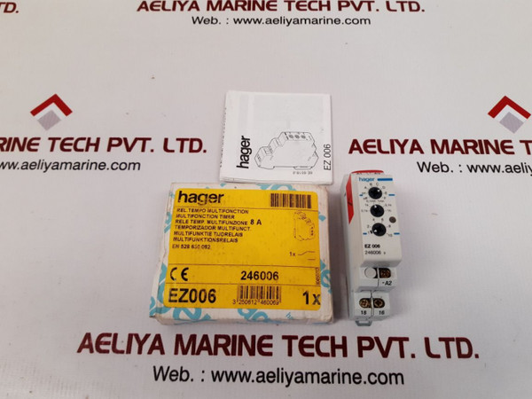 Hager ez 006 multi function time delay relay