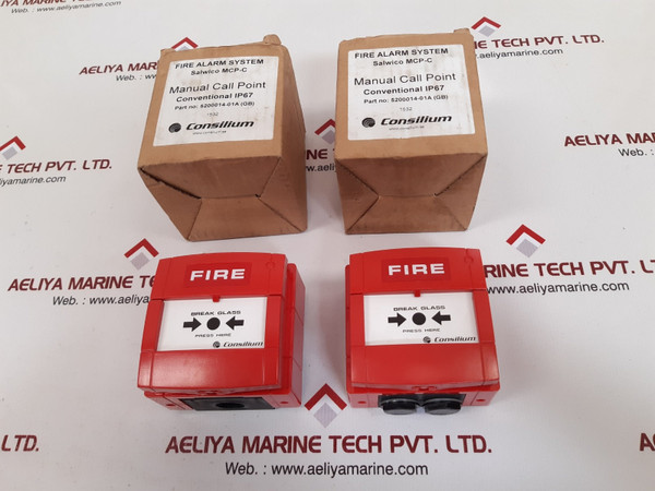Consilium Wcp1A-r330Sg-c035-01 Mcp-c Manual Call Point 5200014-01A (Gb)