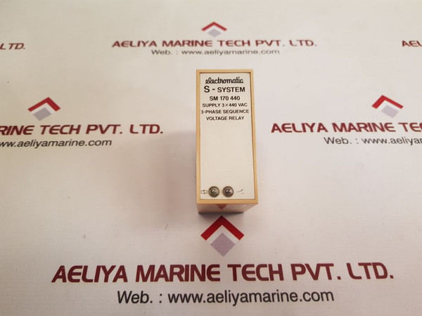 Electromatic S-system Sm 170 440 3-phase Sequence Voltage Relay
