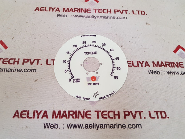M/D Totco Ft-lbs Nov Weight Indicator B10049A-000368