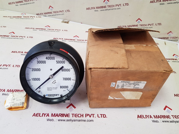 Ashcroft 0 to 80000 psi dial pressure gauge aisi 316 socket welded