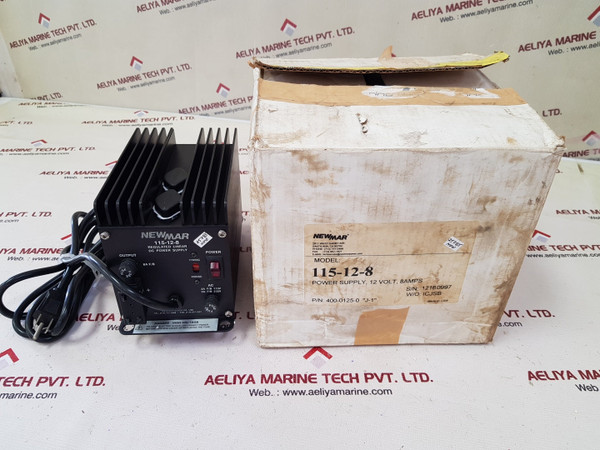 Newmar 115-12-8 Dc Power Supply 400-0125-0 12 Volt, 8Amps