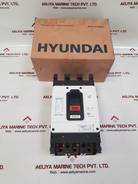 Hyundai Hgm 400S Molded Case Circuit Breaker 400A 460V 50/60Hz