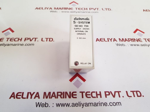 Electromatic S-system Sb 140 724 Delay Relay 24V Dc