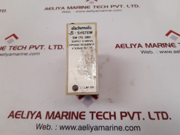 Electromatic S-system Sm 170 380 3-phase Sequence Voltage Relay
