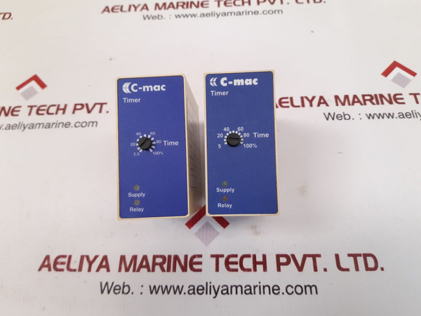 C-mac Rt40-1-1-230-m2 Timer Relay 1 Pole 8A/250 Vac 914X0050