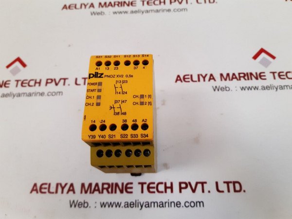 Pilz Pnoz Xv2 0.5/24Vdc 2N/O 2N/O Fix Safety Relay 0,5S Fest