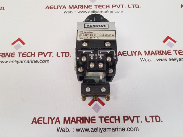 Agastat 7012Ahl Time Delay Relay 120V 60Hz 3-30 Min.