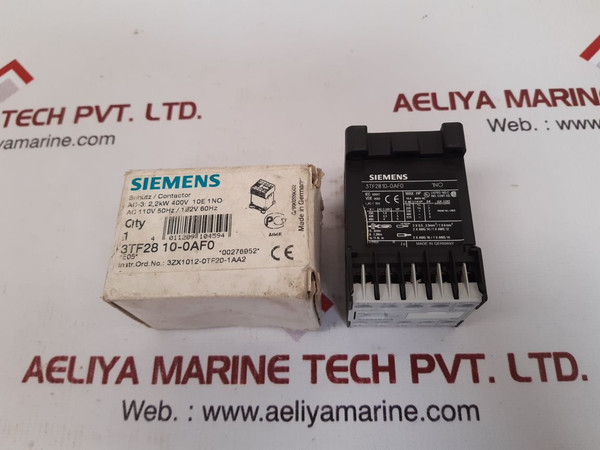 Siemens 3Tf2810-0Af0 Contactor 16A 600V Ac
