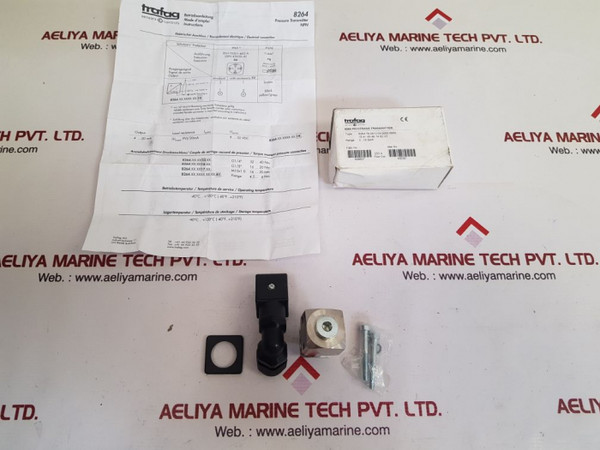 Trafag 8264.79.2510 Bar Pressure Transmitter -40T100 9..32V Dc