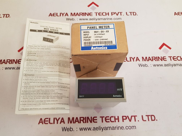 Autonics M4Y-dv-xx Digital Panel Meter 100-240Vac 50/60Hz 4Va