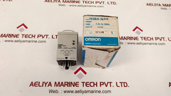 Omron H3Ba-n8H Timer 1.2S To 300H 110 Vac 50/60Hz