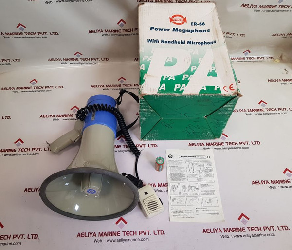Show Er-66 Power Transistor Megaphone With Handheld Microphone Dc 12V 25W