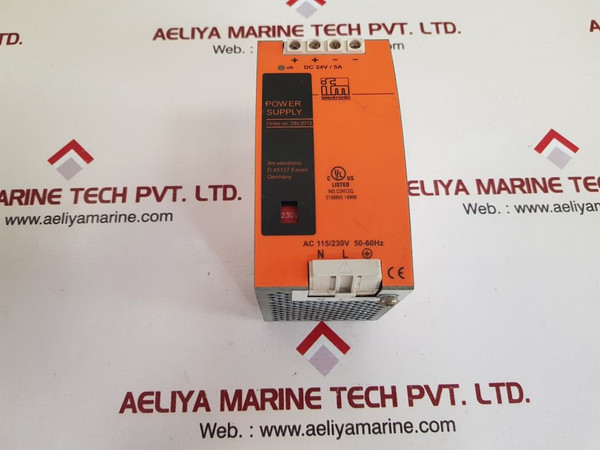 Ifm Electronic Sl5.502 Power Supply Unit Dn 2012, Dc 24V/5A
