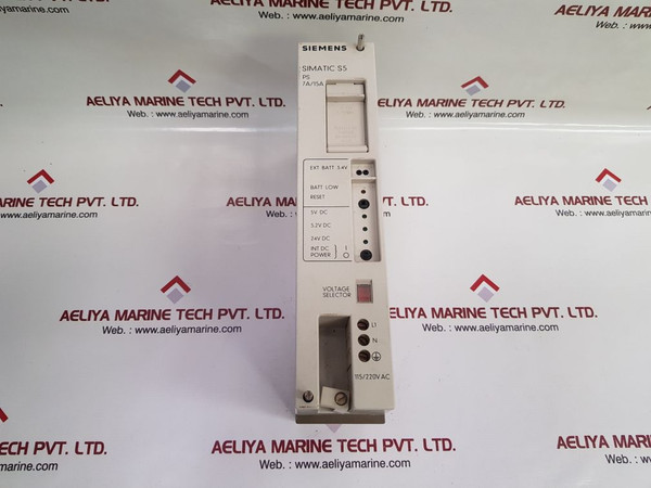 Siemens Simatic S5 Ps 7A/15A Power Supply Module Used