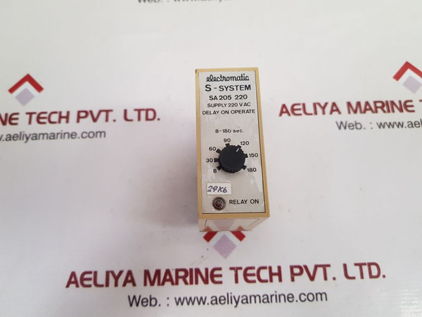 Electromatic S-system Sa 205 220 Delay On Operate 8 To 180 Sec 220Vac