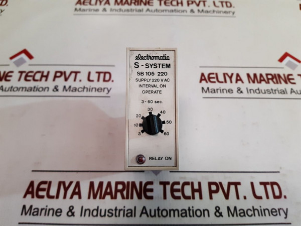 Electromatic S-system Sb 105 220 Interval On Operate Timer 3-60 Sec 220 Vac